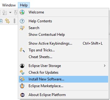 click help, then new install new software