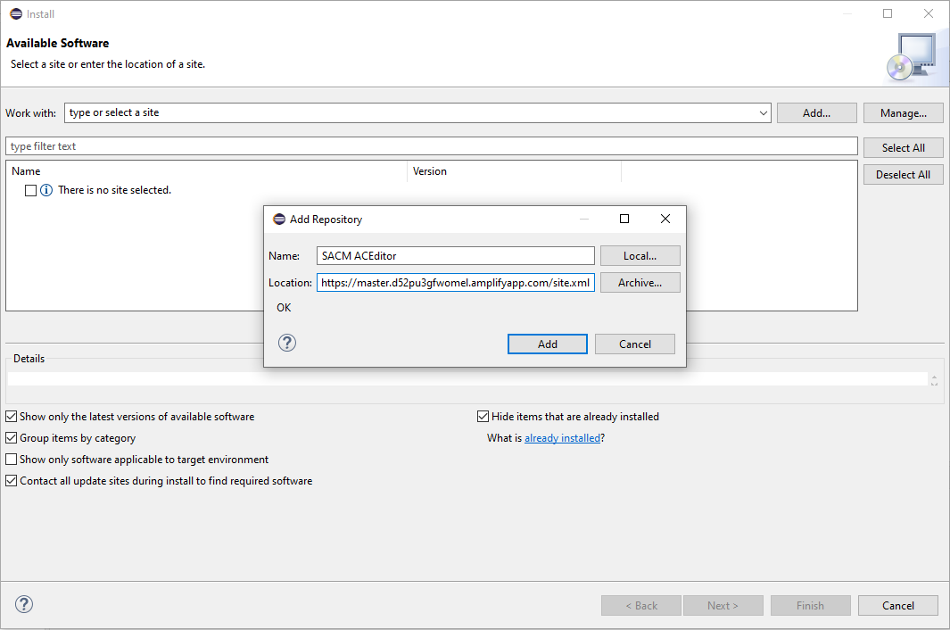 click help, then new install new software